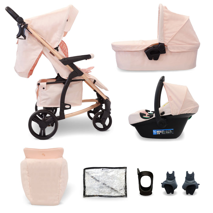 MB200i 3-in-1 Travel System with i-Size Car Seat - Pink Plaid - Grade C