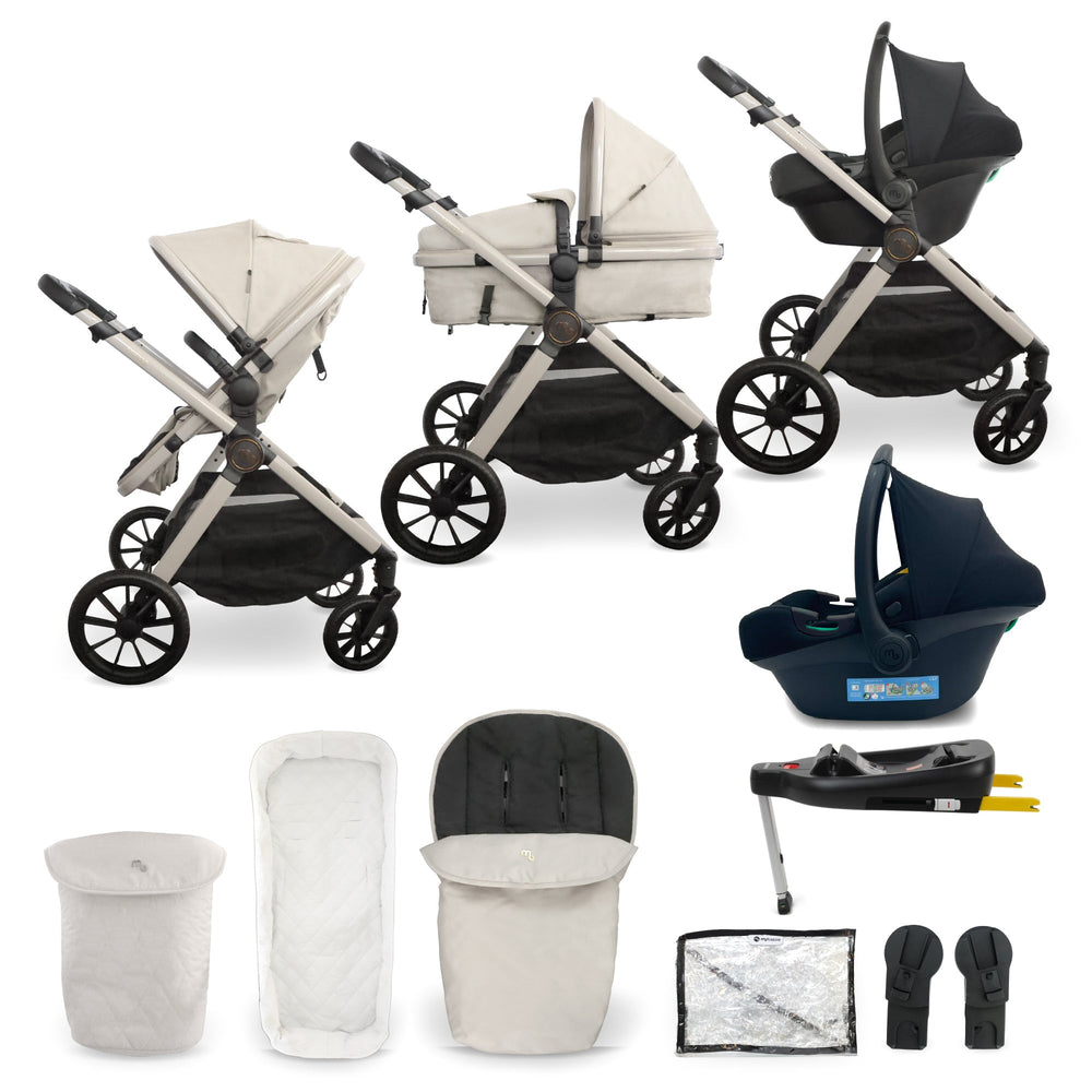 MB220 3-in-1 Travel System with Base - Ivory