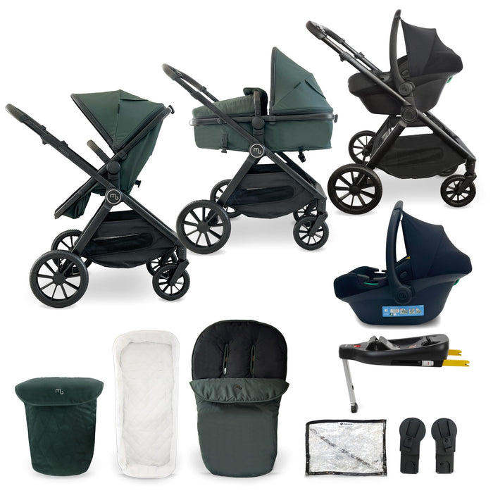 MB220 3-in-1 Travel System with Base - Forest Green