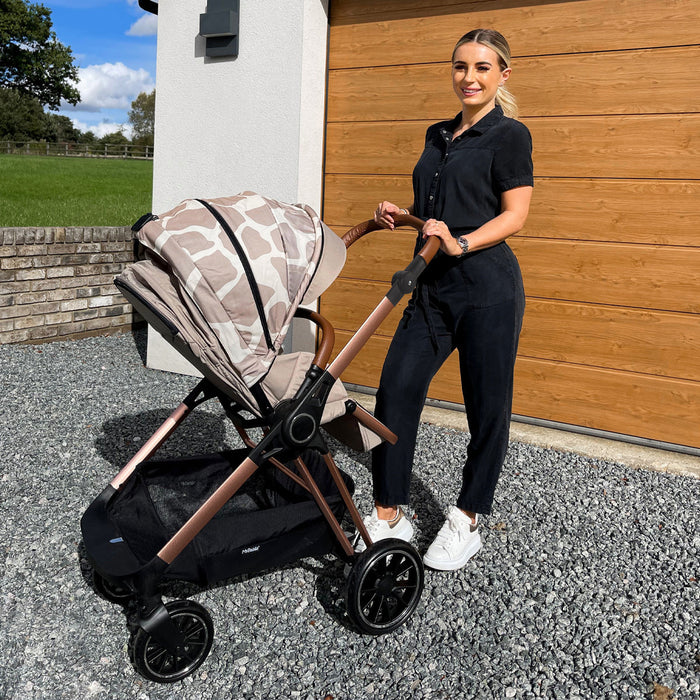 MB250i 3-in-1 Travel System with i-Size Car Seat - Dani Dyer Rose Gold Giraffe - Grade A