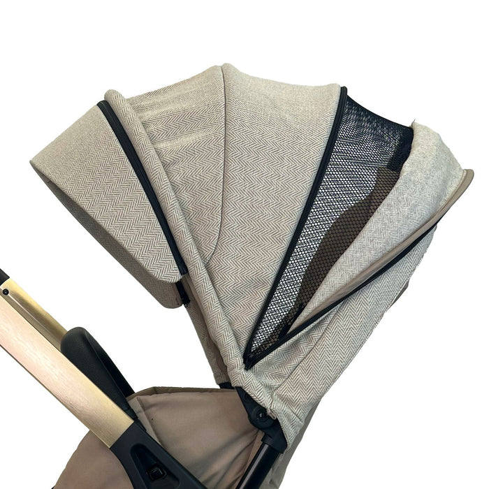 MB250i 3-in-1 Travel System with i-Size Car Seat - Oatmeal Herringbone - Grade A