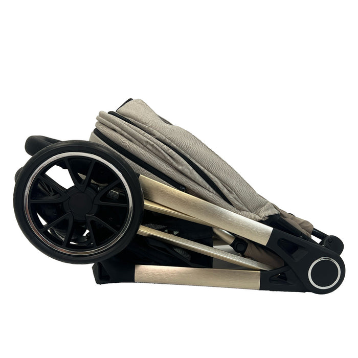 MB250i 3-in-1 Travel System with i-Size Car Seat - Oatmeal Herringbone - Grade A