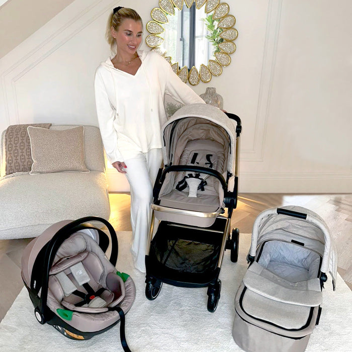 MB250i 3-in-1 Travel System with i-Size Car Seat - Oatmeal Herringbone - Grade A
