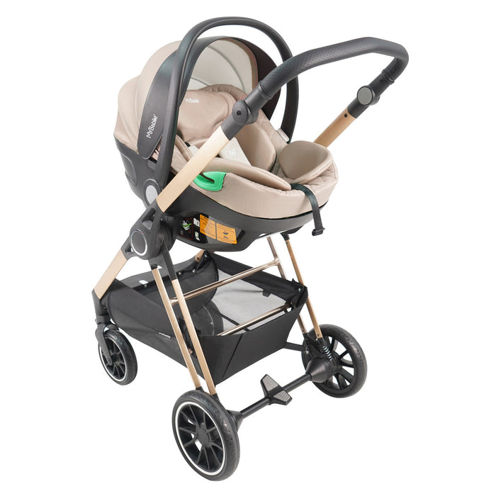 MB250i 3-in-1 Travel System with i-Size Car Seat - Oatmeal Herringbone - Grade A