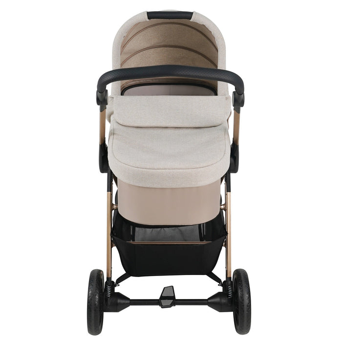 MB250i 3-in-1 Travel System with i-Size Car Seat - Oatmeal Herringbone - Grade A