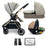MB250i 3-in-1 Travel System with i-Size Car Seat - Oatmeal Herringbone - Grade A