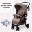 My Babiie MB30 Pushchair - Dani Dyer Taupe Plaid - Grade A