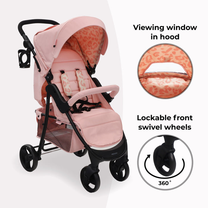 MB30 Plus Pushchair - Pink Leopard - Grade A