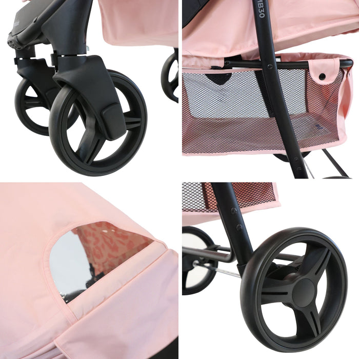 MB30 Plus Pushchair - Pink Leopard - Grade A