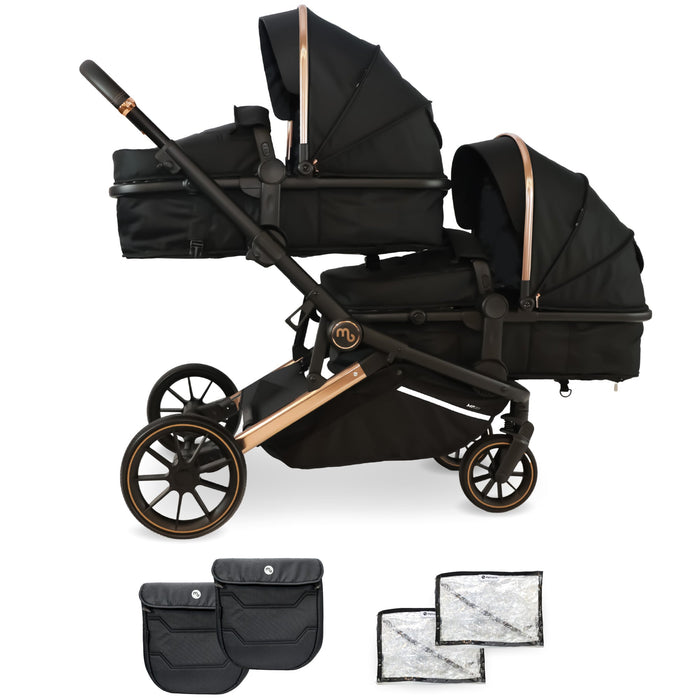 MB33 SE Tandem Pushchair - Rose Gold Black