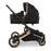 MB33 Tandem Pushchair with 2 Infant Carriers & 2 Bases - Rose Gold Black