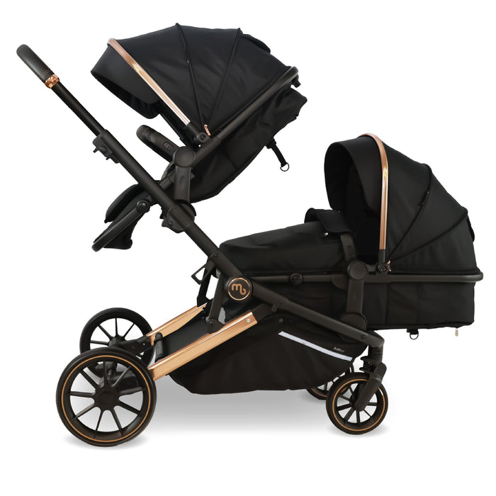 MB33 SE Tandem Pushchair - Rose Gold Black