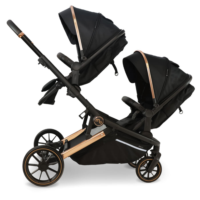 MB33 SE Tandem Pushchair - Rose Gold Black