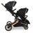 MB33 Tandem Pushchair with Infant Carrier - Rose Gold Black