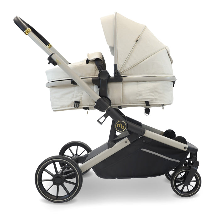 MB33 Tandem Pushchair with Infant Carrier & Base - Ivory