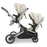 MB33 Tandem Pushchair with Infant Carrier & Base - Ivory