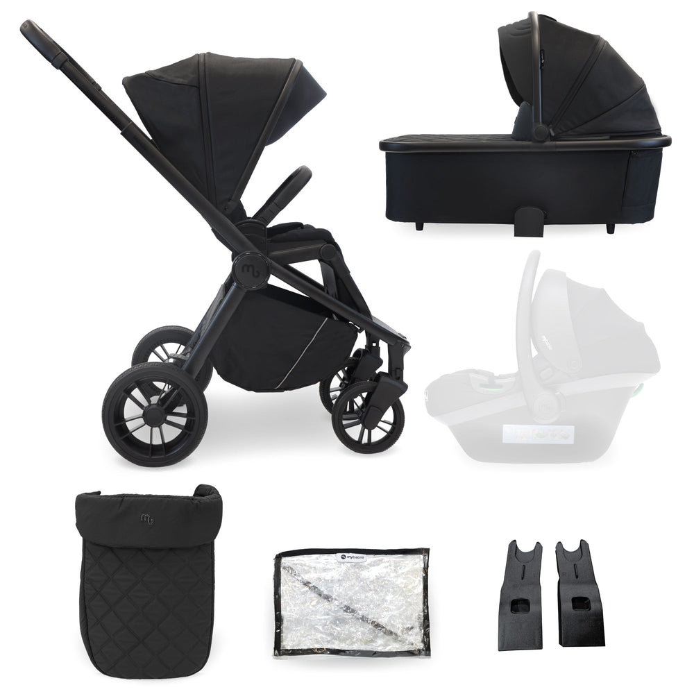 MB450 2-in-1 Pushchair & Carrycot - Black - Grade C