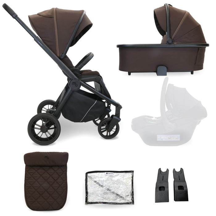 MB450 2-in-1 Pushchair & Carrycot - Chocolate - Grade A