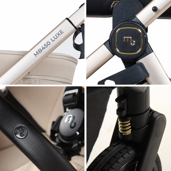 MB450 LUXE 2-in-1 Pushchair & Carrycot - Feather