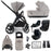 MB450 LUXE 3-in-1 Travel System with Rotating Car Seat + Toddler Seat + Base - Mink