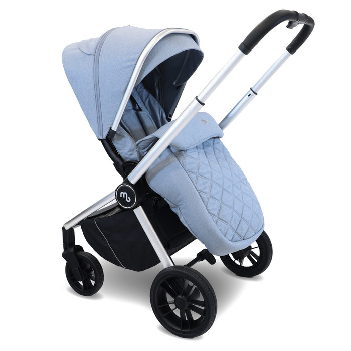 MB450i 3-in-1 Travel System with Rotating Car Seat + Base - Steel Blue