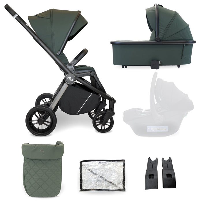 MB450 2-in-1 Pushchair & Carrycot - Forest Green - Grade A