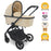 MB500 2-in-1 Pushchair & Carrycot - Almond - Grade A