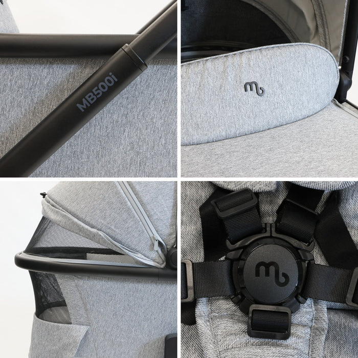 MB500 2-in-1 Pushchair & Carrycot - Moon Grey - Grade C