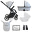 MB500 2-in-1 Pushchair & Carrycot - Moon Grey - Grade B