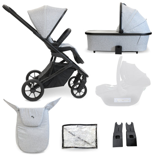 MB500 2-in-1 Pushchair & Carrycot - Moon Grey - Grade B
