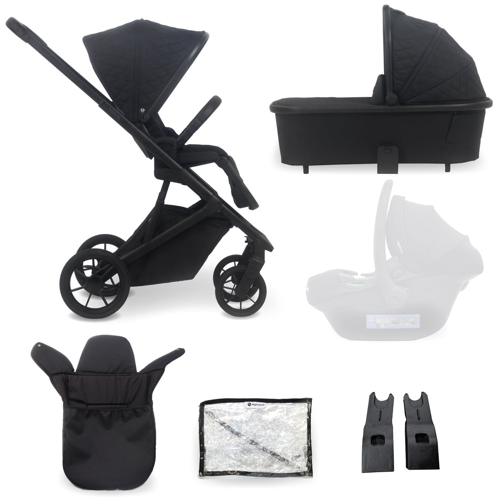 MB500 2-in-1 Pushchair & Carrycot - Obsidian Black - Grade B