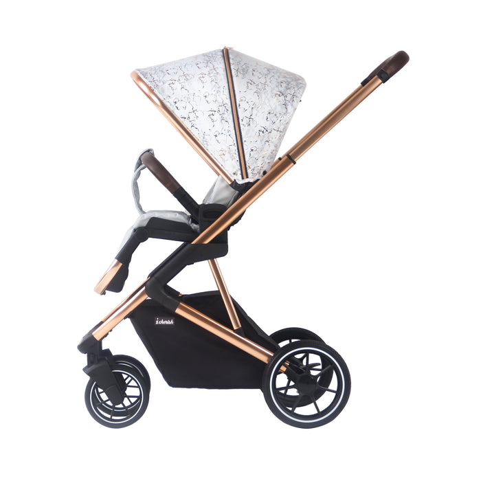 MB500i 3-in-1 Travel System with i-Size Car Seat - Rose Gold Marble - Grade B