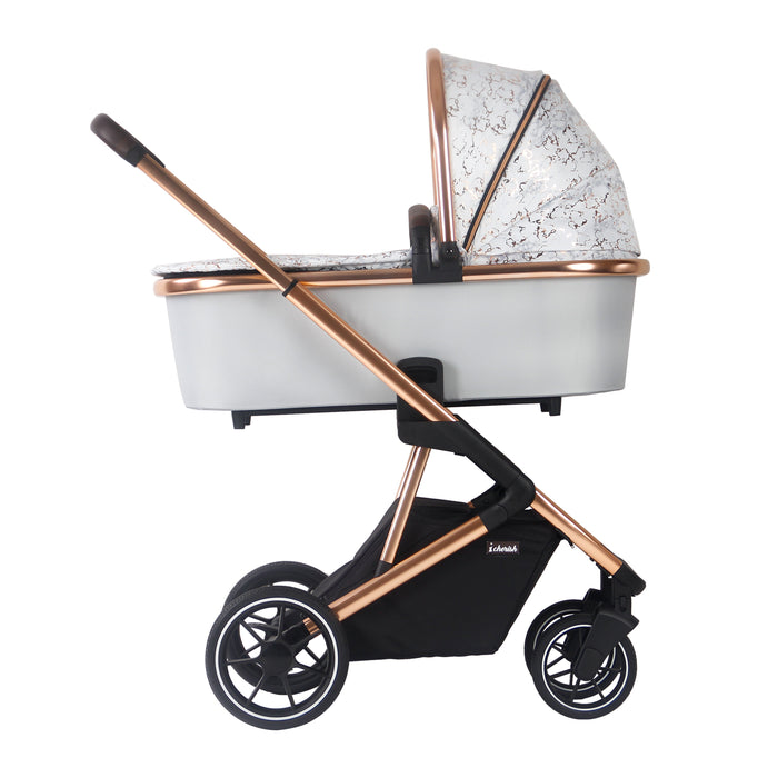 MB500i 3-in-1 Travel System with i-Size Car Seat - Rose Gold Marble - Grade B