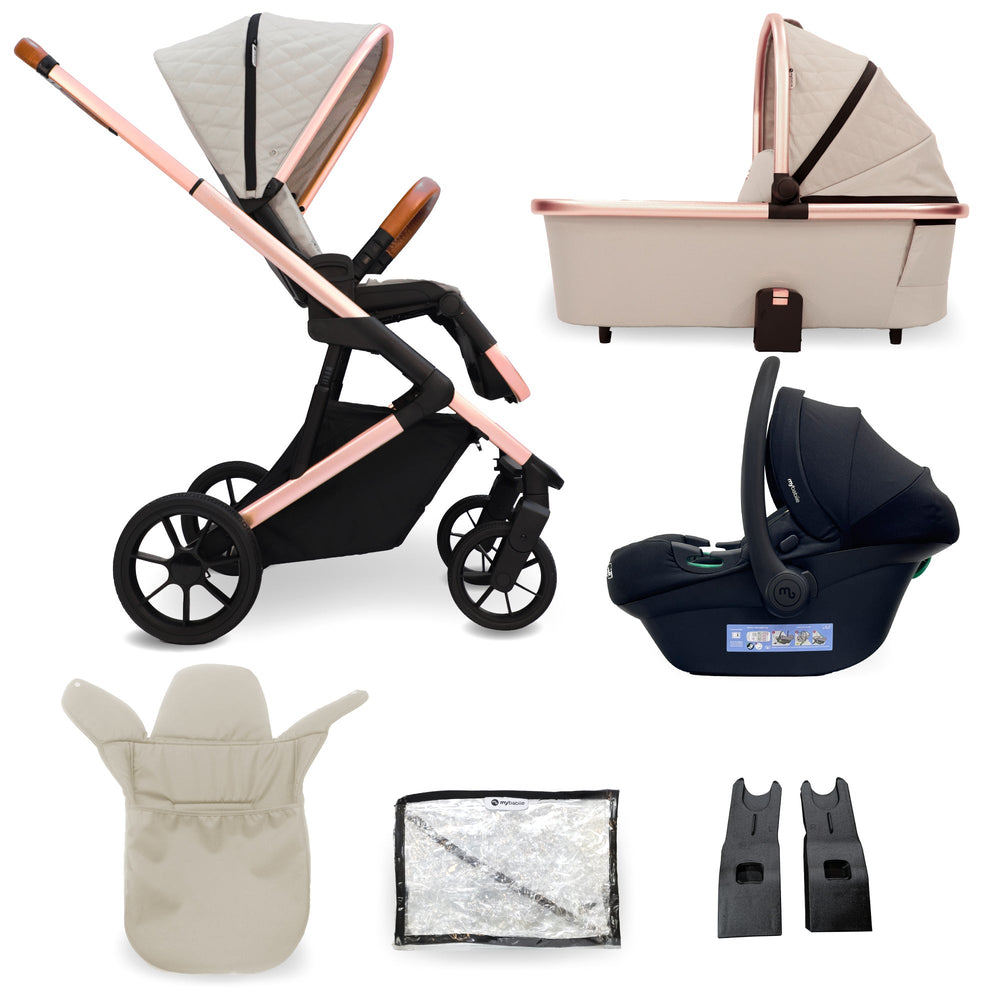 MB500 3-in-1 Travel System - Rose Gold Stone - Grade A