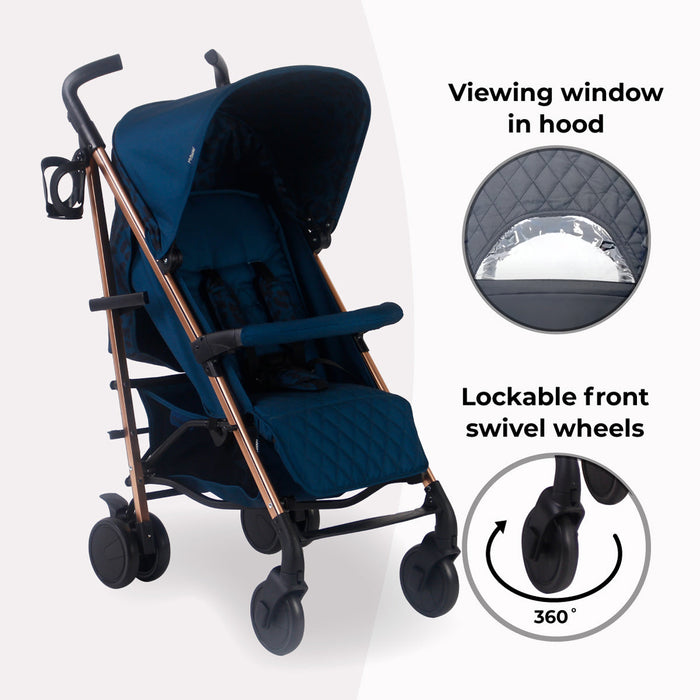 MB51 Stroller - Blue Leopard - Grade A