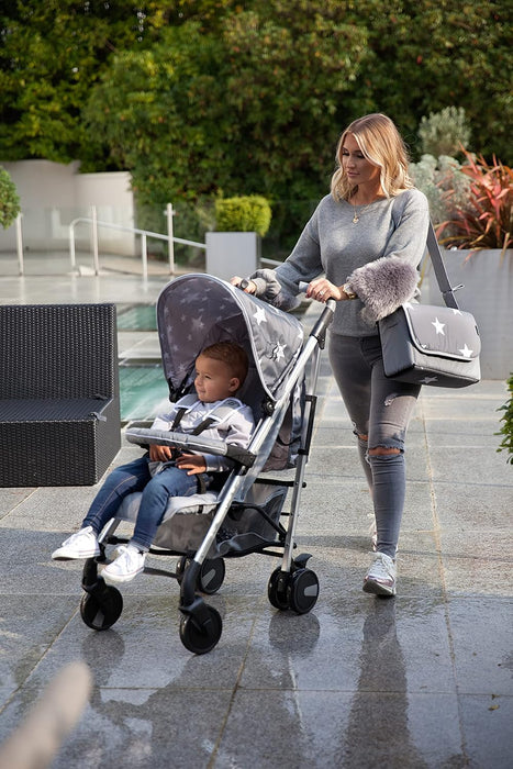 Billie Faiers MB51 Grey Stars Stroller - Grade A