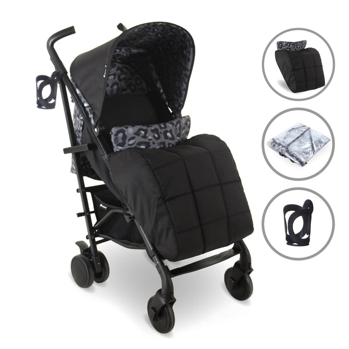 MB51 Plus Stroller - Black Leopard