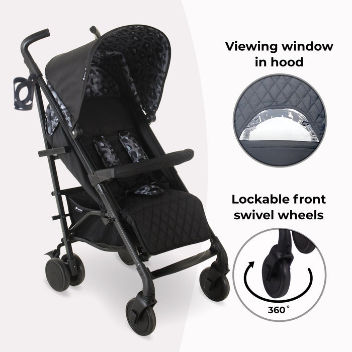 MB51 Plus Stroller - Black Leopard