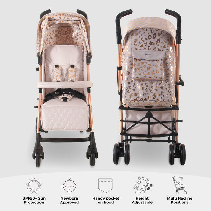 MB51 Plus Stroller - Pink Leopard