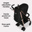 MB51 Plus Stroller - Quilted Black - Grade C