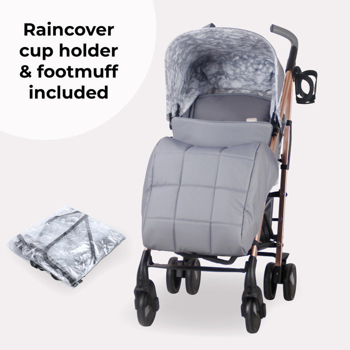 My Babiie MB51 Stroller - Samantha Faiers Grey Marble - Grade A