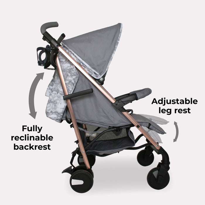 My Babiie MB51 Stroller - Samantha Faiers Grey Marble - Grade A