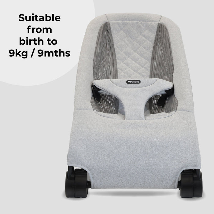 Reclining Baby Bouncer - Grey - Grade A