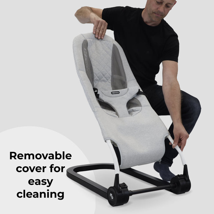 Reclining Baby Bouncer - Grey - Grade A