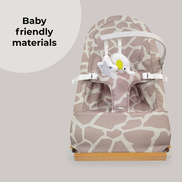 Baby Bouncer with Toy Bar - Giraffe - Grade A