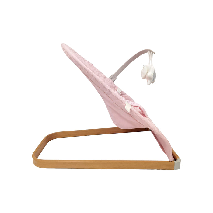 Baby Bouncer with Toy Bar - Pink Plaid - Grade A