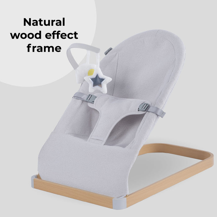 Baby Bouncer with Toy Bar - Grey - Grade A