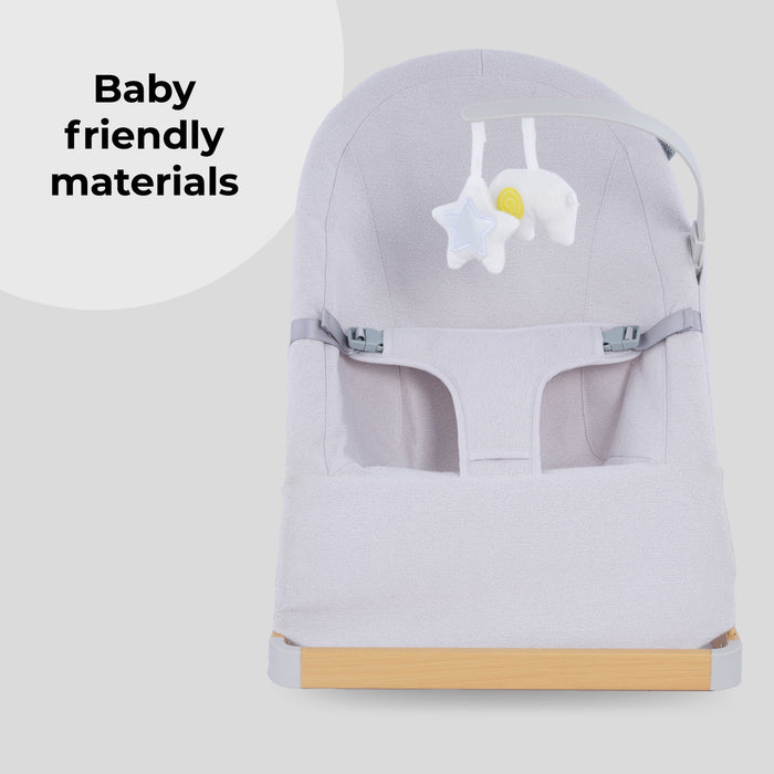 Baby Bouncer with Toy Bar - Grey - Grade A