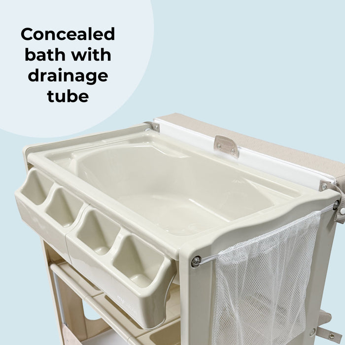 Baby Changing and Bath Unit - Herringbone - Grade A