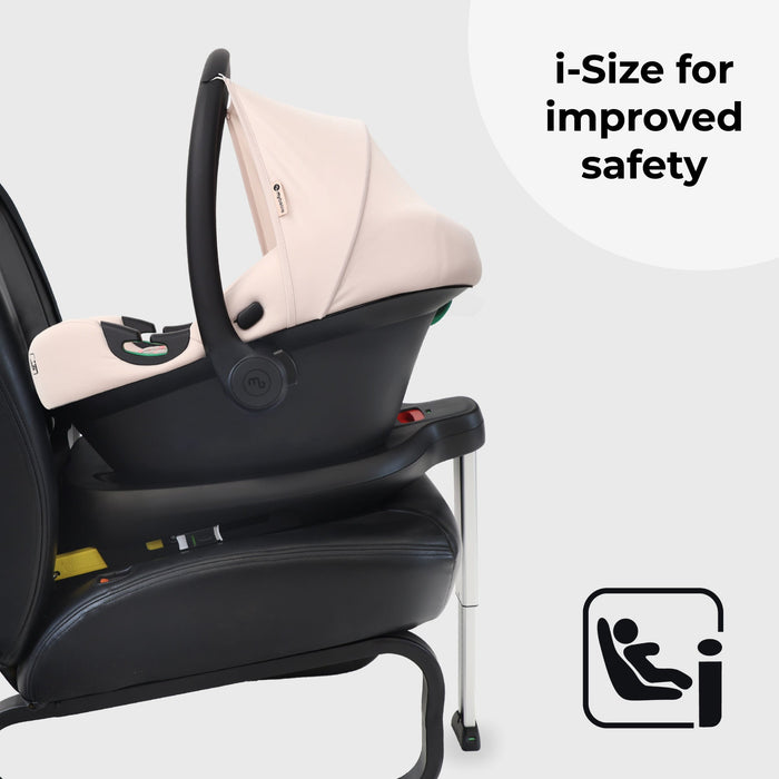 MBCS02LT i-Size Infant Carrier Car Seat (40-87cm) - Pink Leopard - Grade A